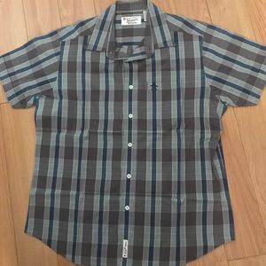 Vintage Penquin Plaid Pocket Shirt, L